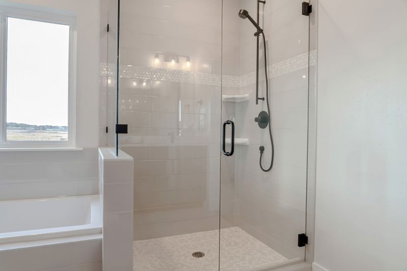 Elegant Shower with Glass Enclosure